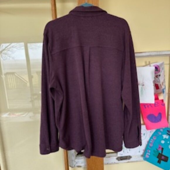 Burgundy Shirt Jacket - Picture 5 of 5